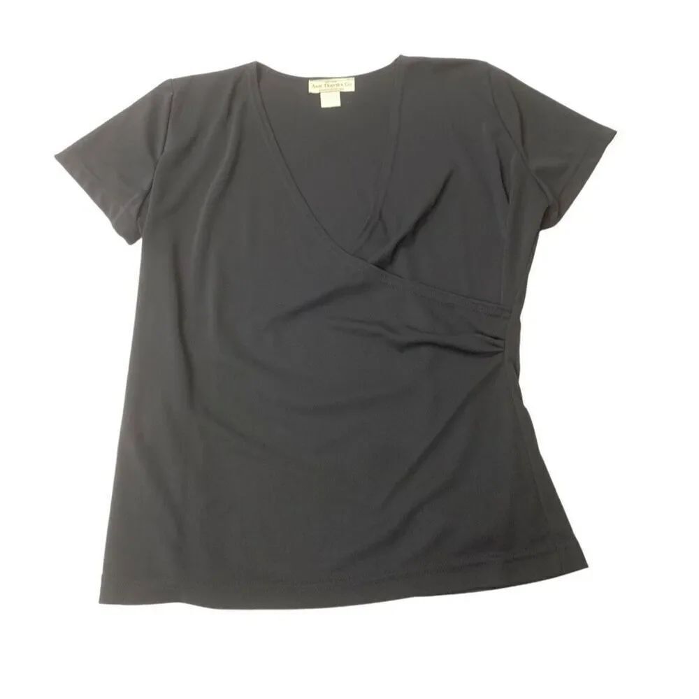 Vintage Wrap Look Blouse